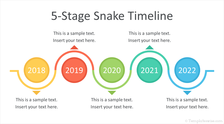 06 Snake Timeline Template Powerpoint Slidemodel