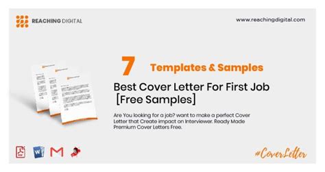 07 Best Cover Letter For First Job Free Samples Reaching Digital