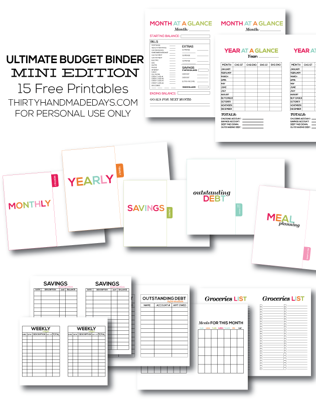 10 Free And Brilliant Budget Printables To Organize Your Finances