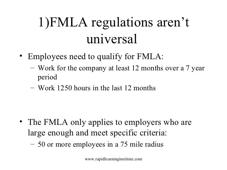 10 Key Facts About Fmla Regulations