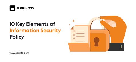 10 Most Important Elements Of Information Security Policy Sprinto