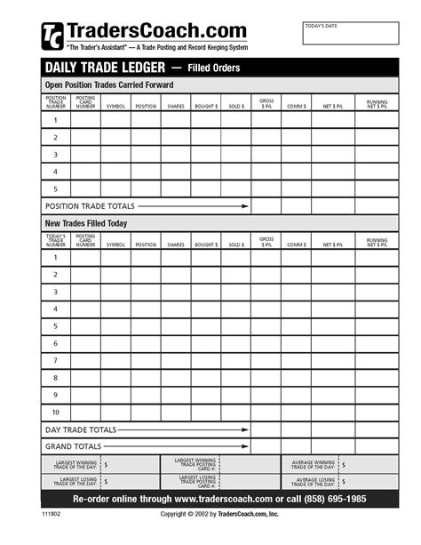 10 Record Keeping Forms Special Savings Offer Elevate Your Trading