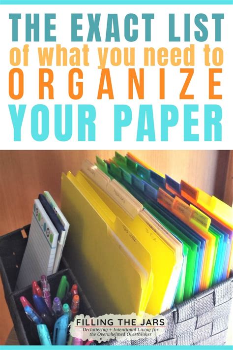 10 Sanity Saving Ways To Organize Your Paper Clutter Paper Clutter Organization Home