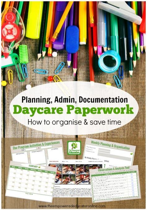 10 Ways To Organise And Manage Daycare Paperwork Daycare Paperwork