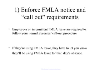 10 Ways To Stop Fmla Abuse