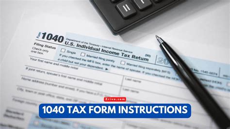 1040 Tax Form Instructions 2024 2025