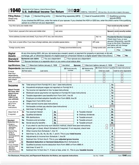 1040 Tax Forms From The Irs Form 1040 Is Used By U S Taxpayers To