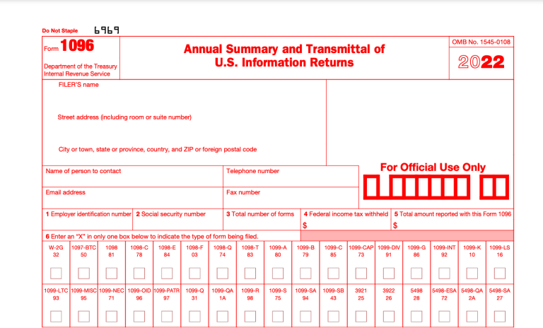 1096 Form What Is A 1096 Form Amp How To Complete And File 1096 Forms