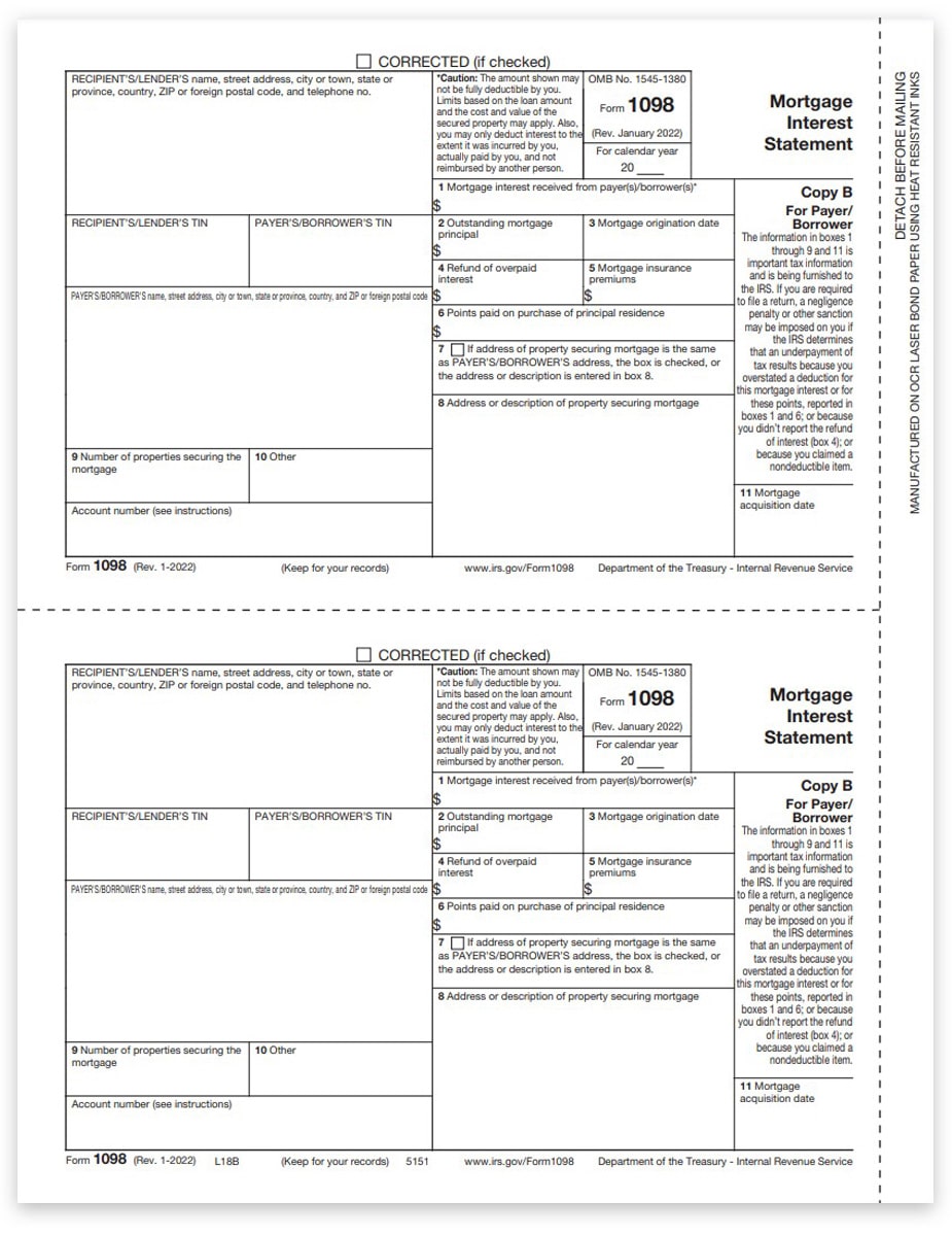 1098 Mortgage Interest Form 2024 Malva Rozalin