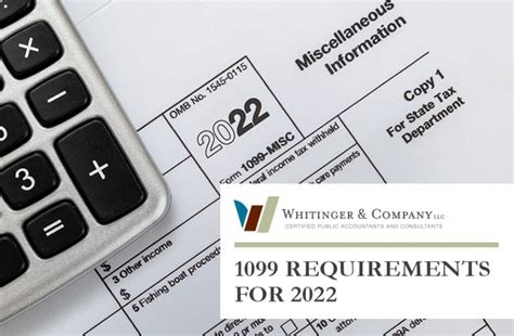 1099 Requirements For 2022 Whitinger Company