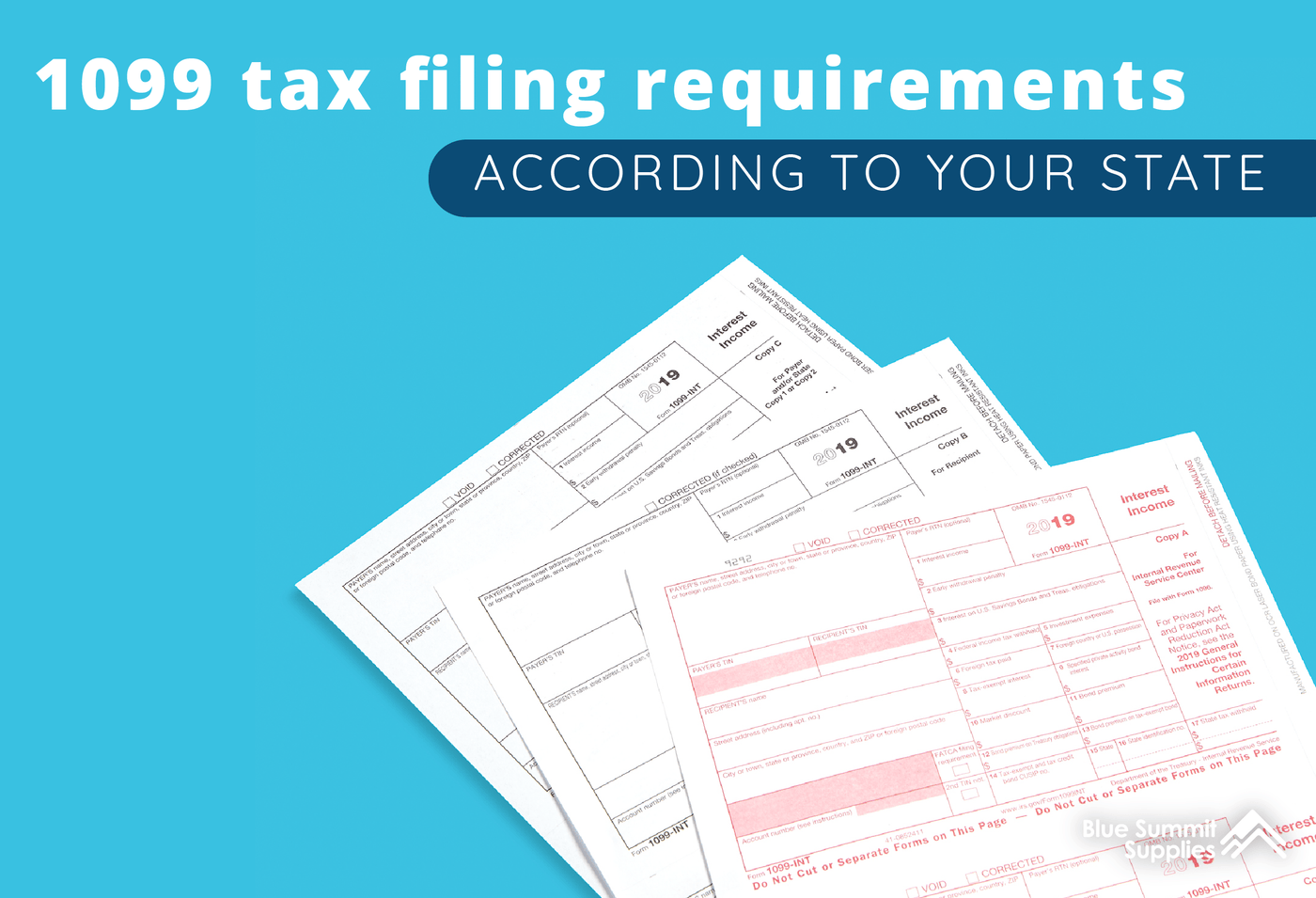 1099 Tax Filing Requirements According To Your State Blue Summit Supplies