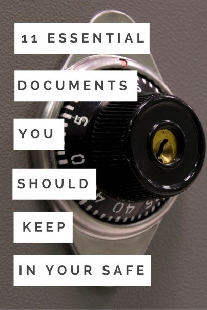 11 Essential Documents You Should Keep In Your Safe Documents