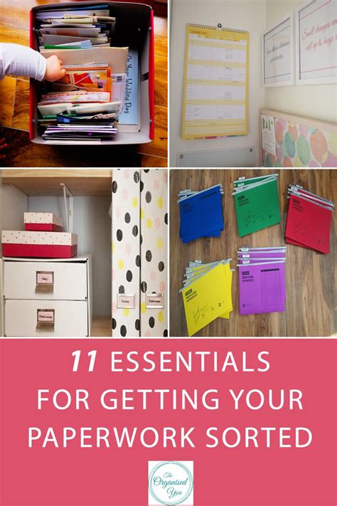 11 Essentials For Getting Your Paperwork Sorted Blog Home Organisation The Organised You