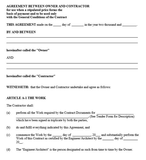 12 Free Sample Legally Binding Agreement Templates