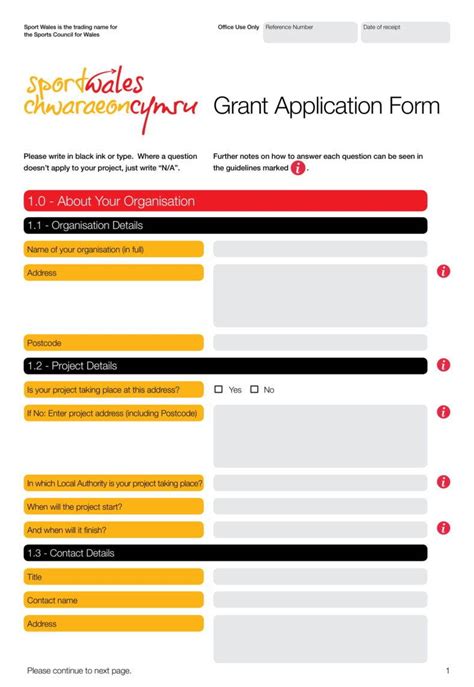 12 Grant Application Form Templates Pdf Docs Pages Google Docs