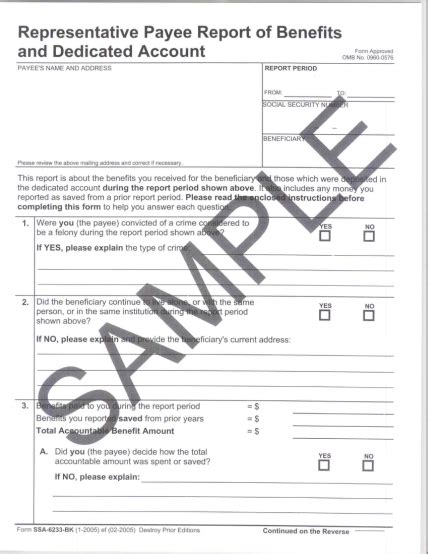 12 Social Security Representative Payee Form Free To Edit Download