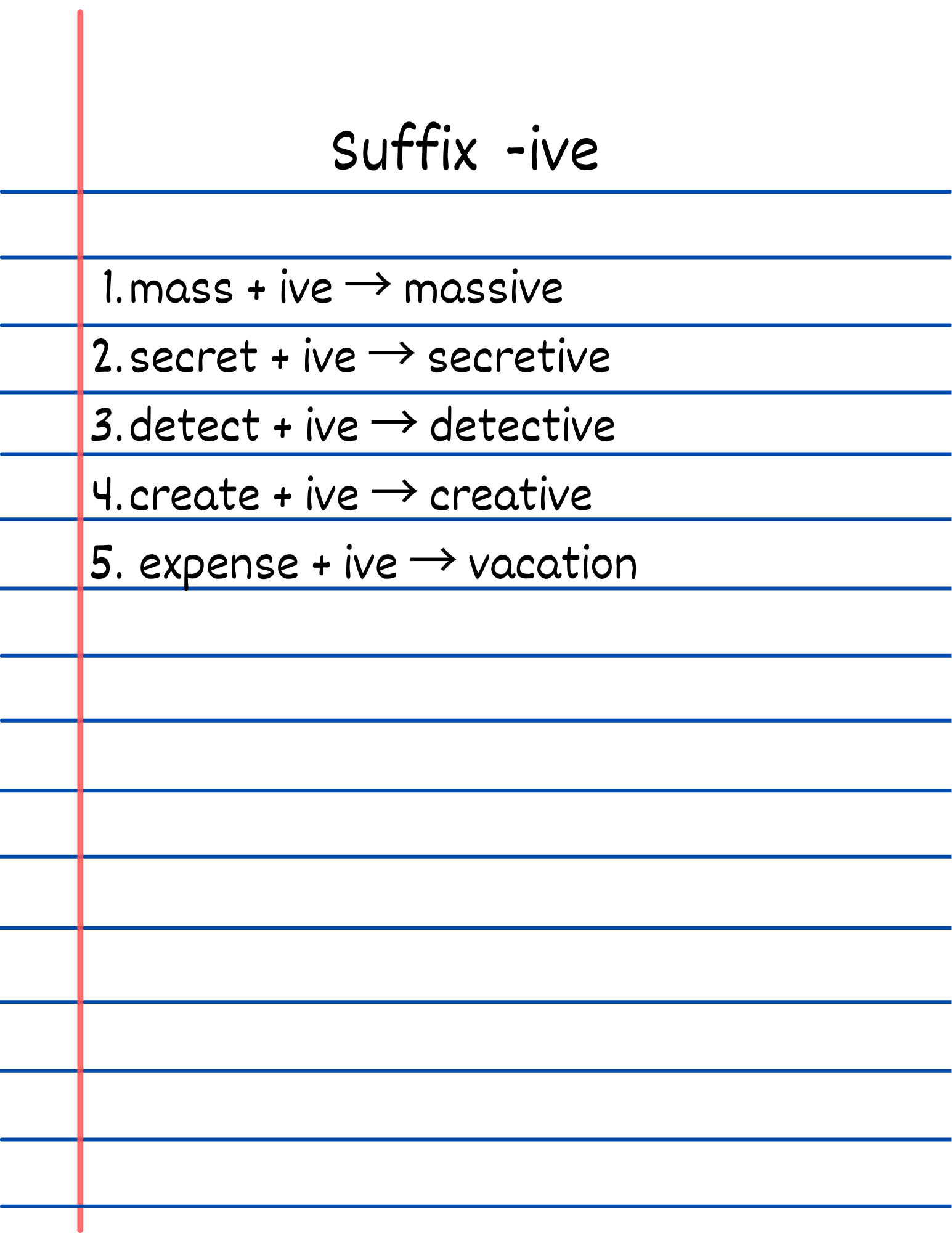 12 Suffix Ive Viva Phonics