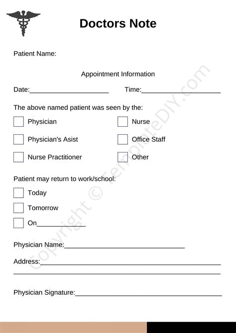 122 Printable Doctors Note Template Forms Fillable Samples In Pdf