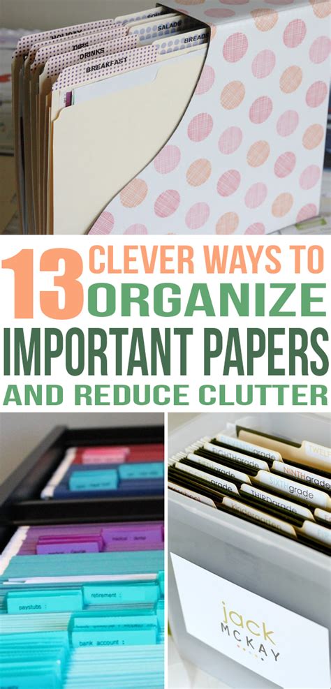 13 Ways To Organize And Get Rid Of Paper Clutter Forever In 2020 Paper Clutter Organization