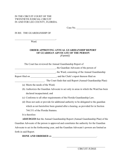 14 Free Printable Guardianship Forms Free To Edit Download Print