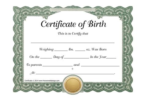 15 Birth Certificate Templates Word Pdf Templatelab