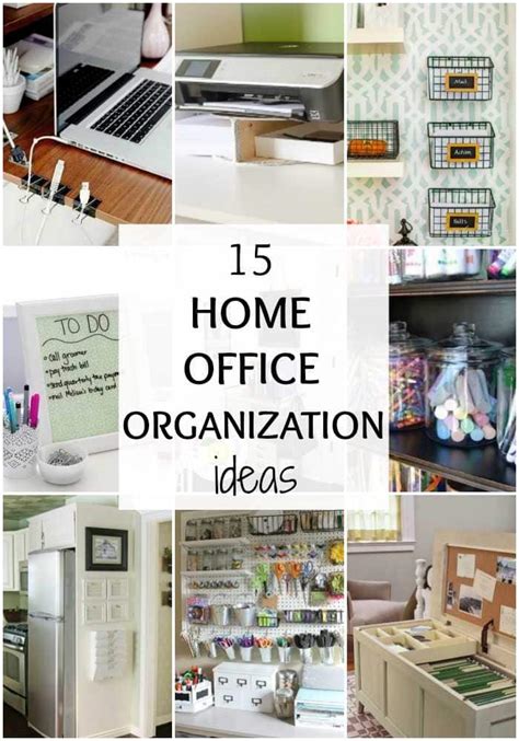 15 Ways To Organize Your Home Office By A Blissful Nest