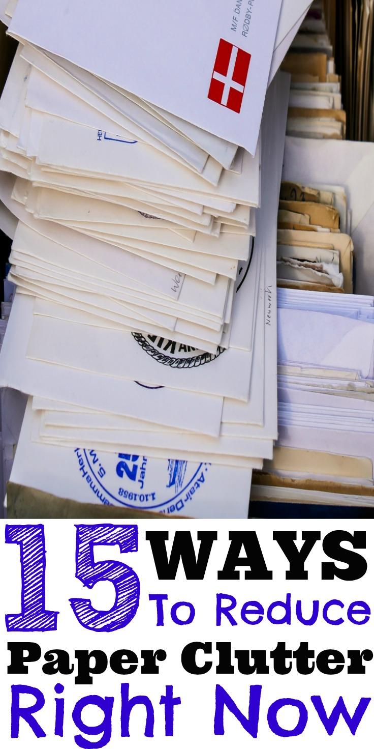 15 Ways You Can Reduce Paper Clutter Right Now Simple Made Pretty