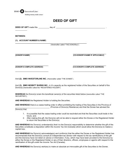 16 Deed Of Gift Form Free To Edit Download Print Cocodoc