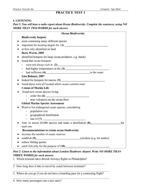 16 Practice Tests For The Gifted Students With Key Compiler Ngo Minh