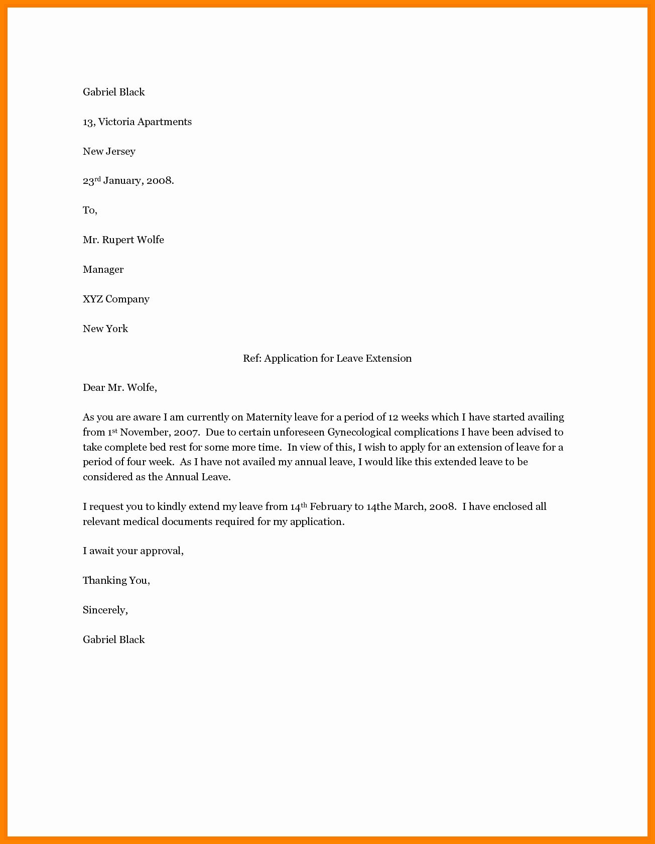 17 Free Sample Maternity Leave Letter Templates Ms Word Pdf Template Republic