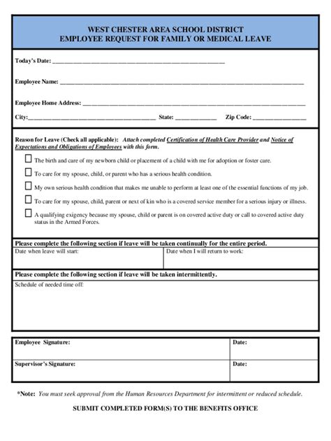 18 Printable Fmla Form Templates Fillable Samples In Pdf Word To