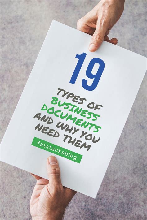 19 Types Of Business Documents And Why You Need Them Fat Stacks Blog