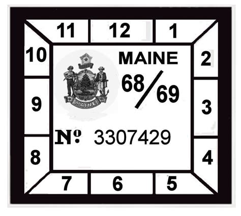 1968 69 Maine Inspection Sticker 15 00 Bob Hoyts Classic