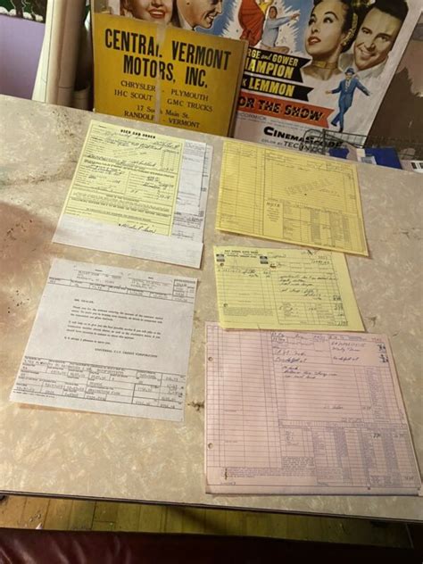 1969 Barracuda 2 Dr Mopar Chrysler Plymouth Car Dealer Sales Invoice Paperwork Antique Price