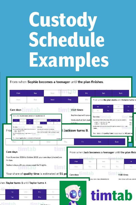 2 2 5 5 Custody Schedule Template