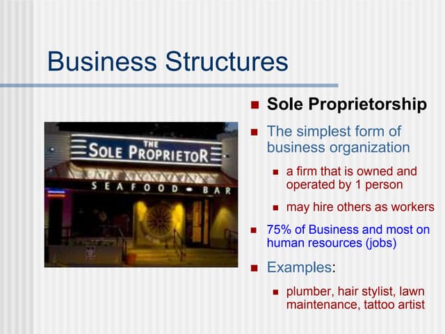 2 Business Structures Ppt