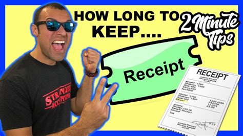 2 Minute Book Tip How Long To Keep Business Receipts Tax Documents