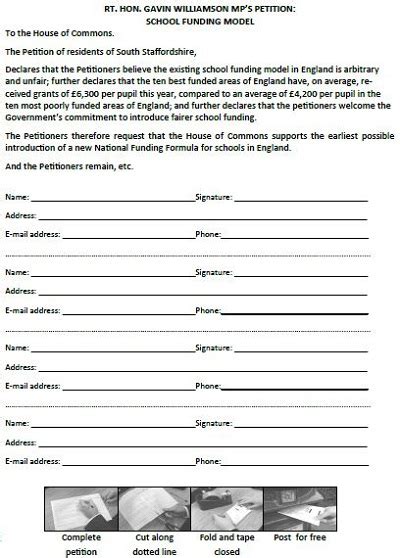 20 Free School Petition Letter Sample Templates Template Republic