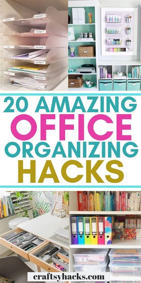 20 Office Organizing Ideas That Will Make Your Space More Functional Office Organization At