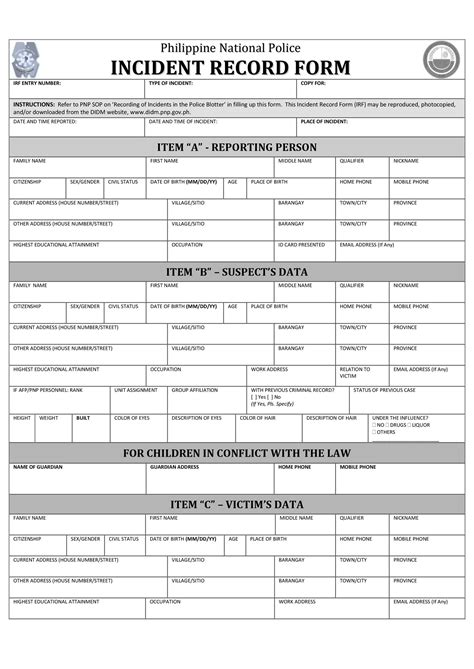 20 Police Report Template Examples Fake Real Templatelab