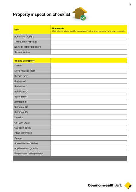 20 Printable Home Inspection Checklists Word Pdf