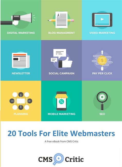 20 Tools For Webmasters A Free Ebook From Cms Critic Cms Critic