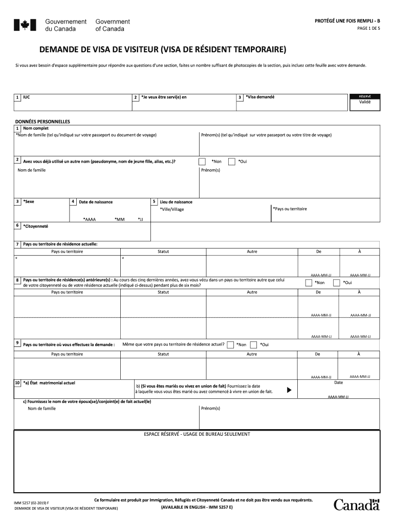 2011 Form Canada Imm 0008 F Fill Online Printable Fillable Blank Pdffiller