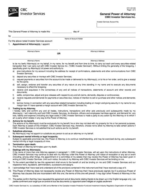 2013 Form Canada Cibc 6721 Fill Online Printable Fillable Blank