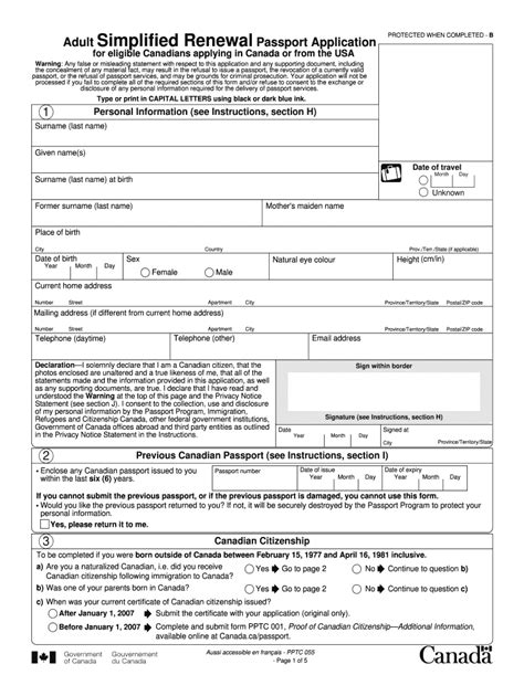 2015 Form Canada Pptc 054 Fill Online Printable Fillable Blank