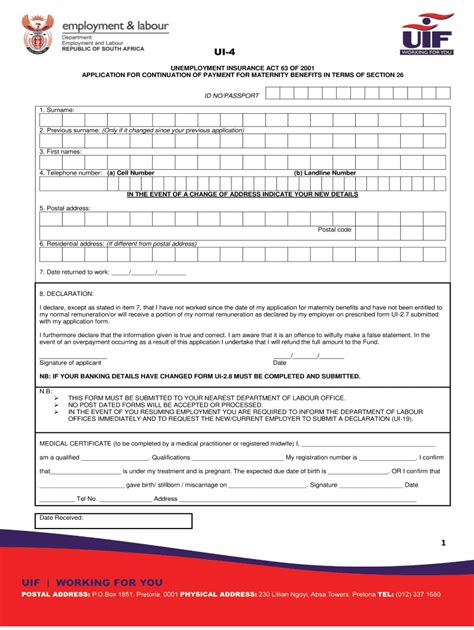 2015 Form Za Ui 4 Fill Online Printable Fillable Blank Pdffiller