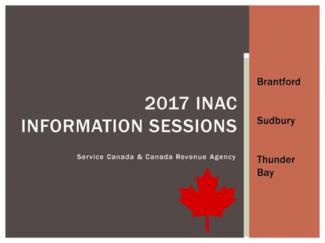 2017 Inac Information Sessions Ppt Download