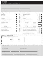 2017 Uber Chicago Vehicle Inspection Form Print 1 2 Rasier Chicago