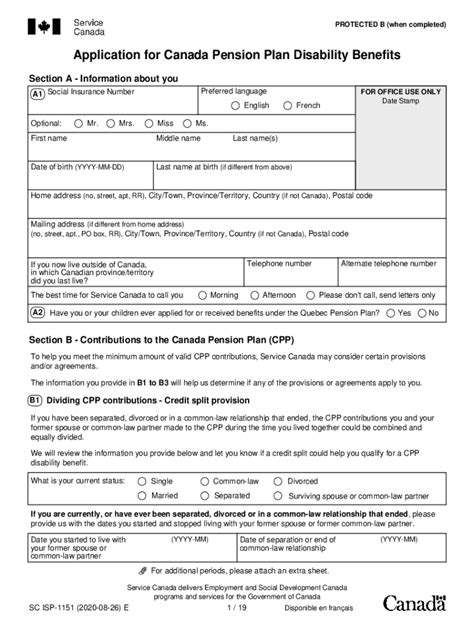 2020 2024 Form Canada Sc Isp 1151 Fill Online Printable Fillable