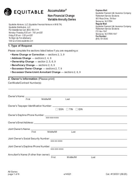 2020 2024 Form Equitable Cat 130037 Fill Online Printable Fillable